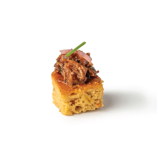 Pulled Beef Cheek on Jalapeño Cornbread (12 pcs)